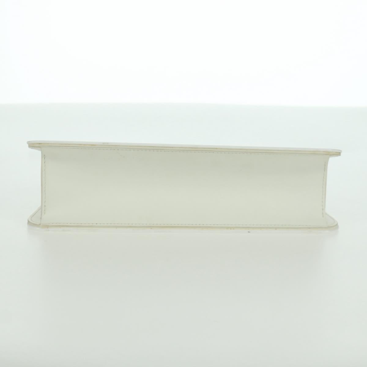 LOUIS VUITTON Hand Bag plastic White LV Auth 153794SAM