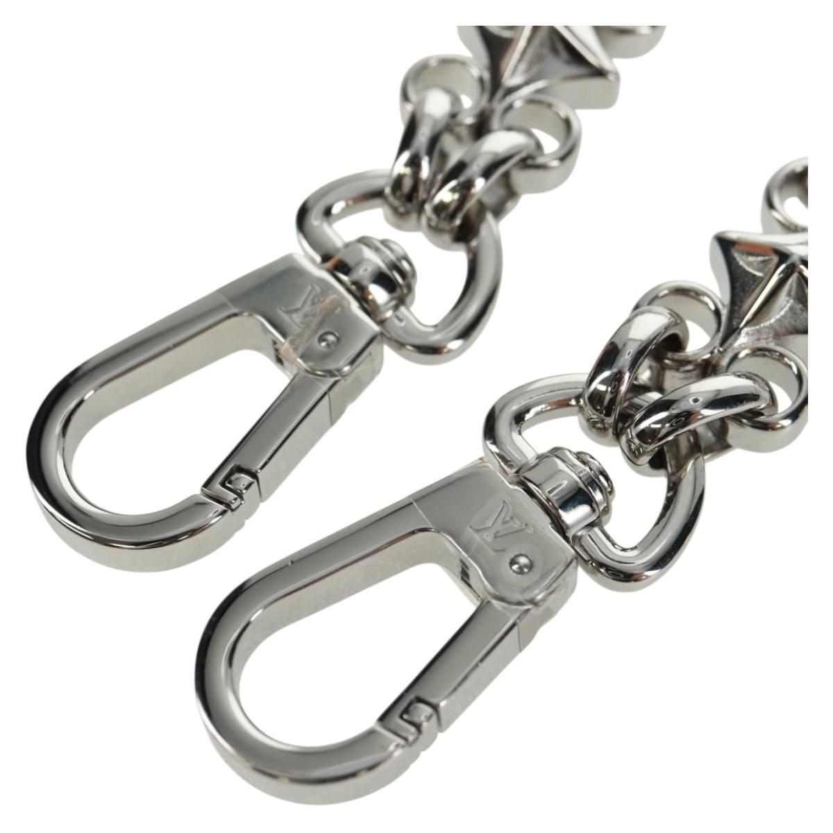 LOUIS VUITTON Chain Strap metal Silver tone LV Auth 153797SAM