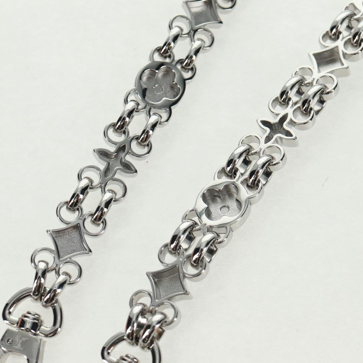 LOUIS VUITTON Chain Strap metal Silver tone LV Auth 153797SAM