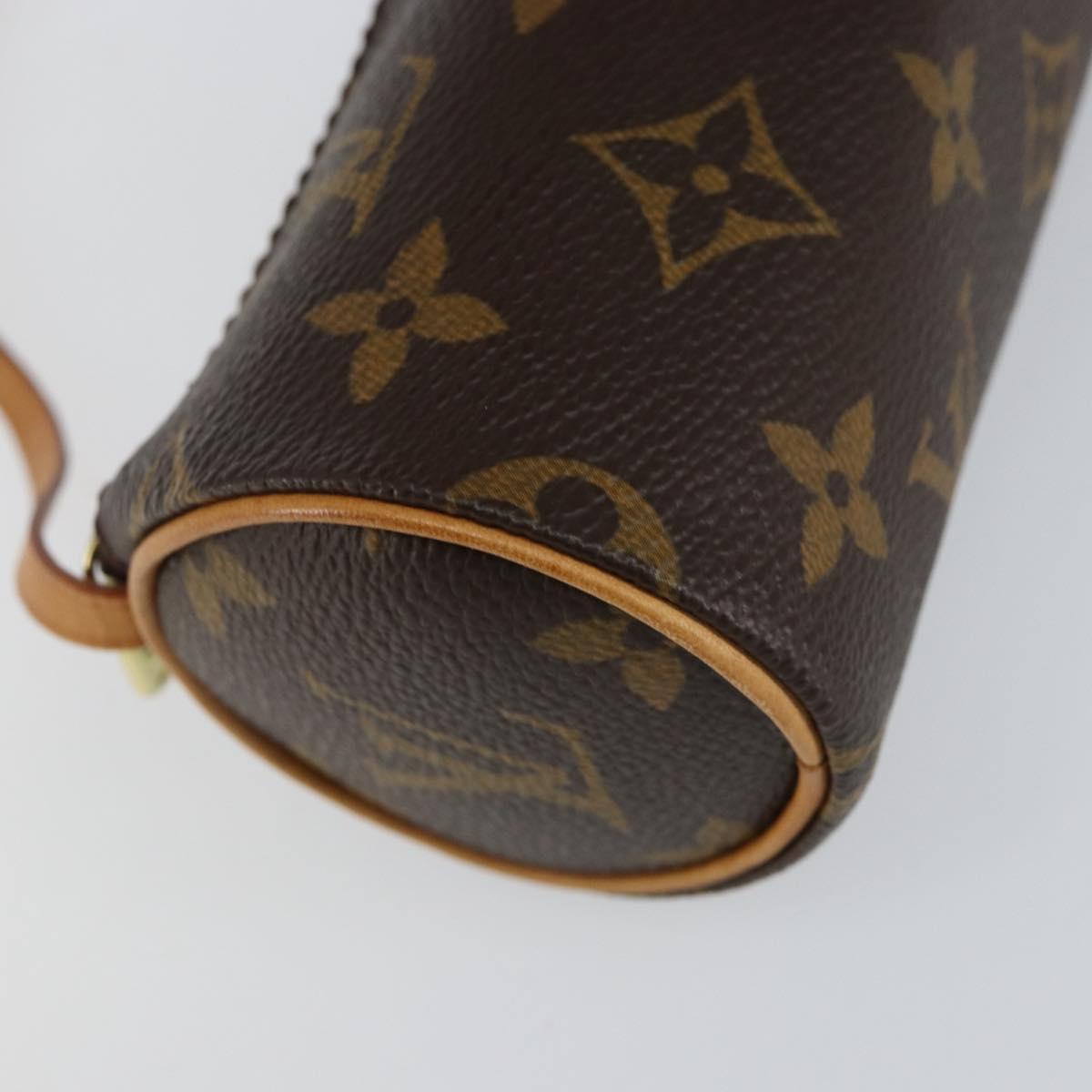 LOUIS VUITTON Monogram Papillon Pouch LV Auth 153802