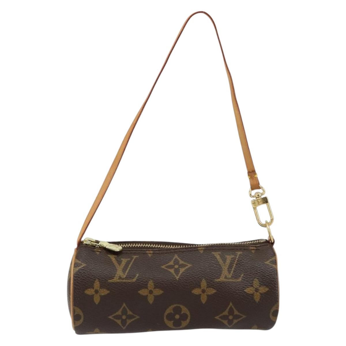 LOUIS VUITTON Monogram Papillon Pouch LV Auth 153802