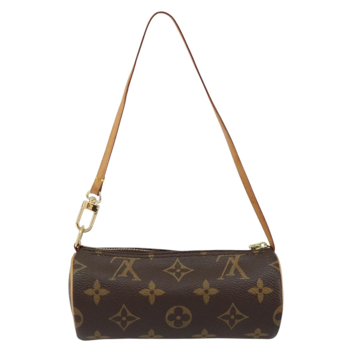 LOUIS VUITTON Monogram Papillon Pouch LV Auth 153802
