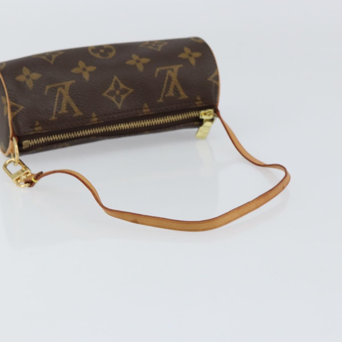 LOUIS VUITTON Monogram Papillon Pouch LV Auth 153802