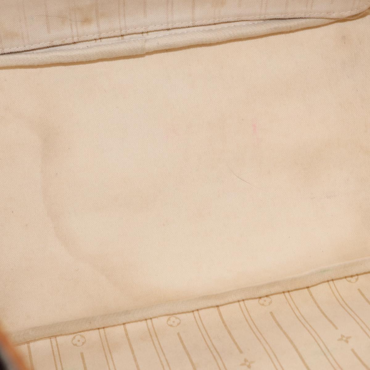 LOUIS VUITTON Damier Azur Neverfull MM Tote Bag N41605 LV Auth 153808