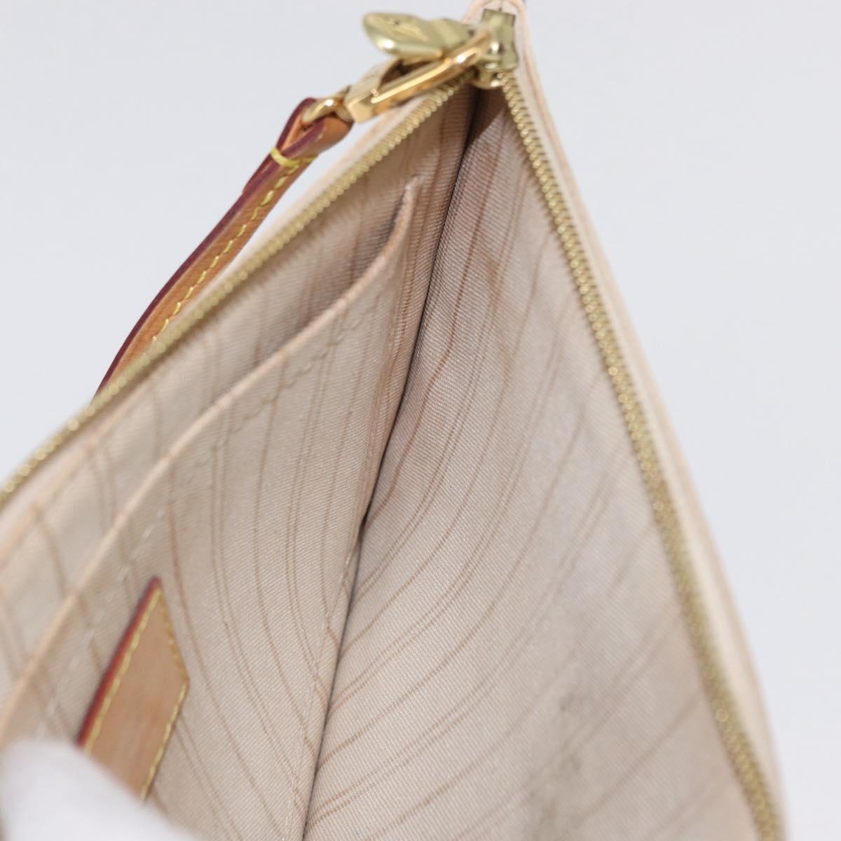 LOUIS VUITTON Damier Azur Neverfull MM Pouch LV Auth 153809