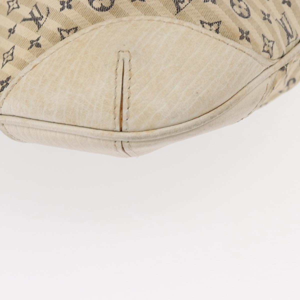 LOUIS VUITTON Monogram Mini Lin Croisette Marina PM Bag Blue M95494 Auth 153810