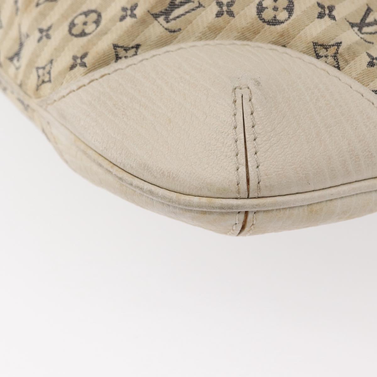 LOUIS VUITTON Monogram Mini Lin Croisette Marina PM Bag Blue M95494 Auth 153810