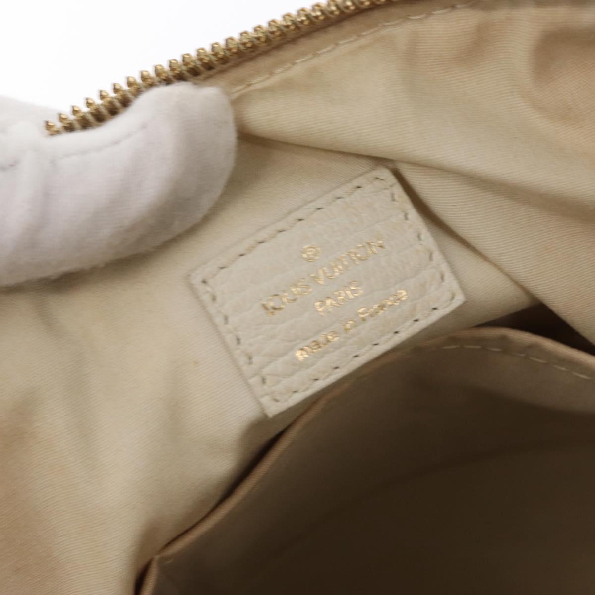 LOUIS VUITTON Monogram Mini Lin Croisette Marina PM Bag Blue M95494 Auth 153810