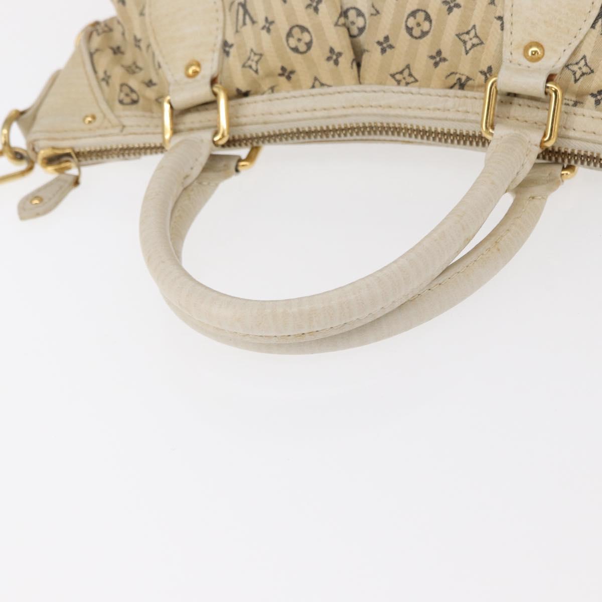 LOUIS VUITTON Monogram Mini Lin Croisette Marina PM Bag Blue M95494 Auth 153810