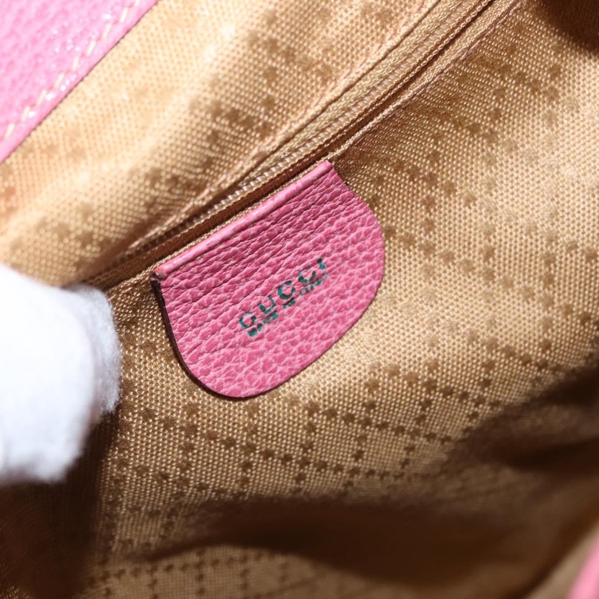 GUCCI Bamboo Backpack Suede Pink Gold 003 2058 0016 Auth 153813