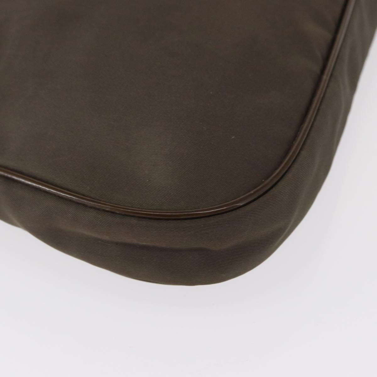 PRADA Shoulder Bag Nylon Brown Auth 153825