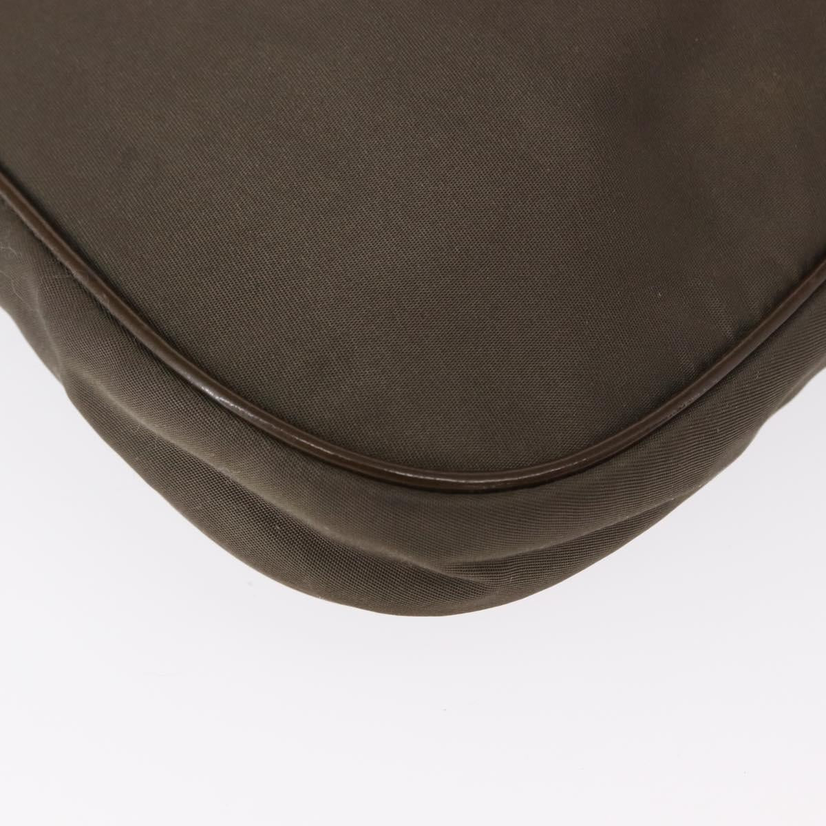 PRADA Shoulder Bag Nylon Brown Auth 153825