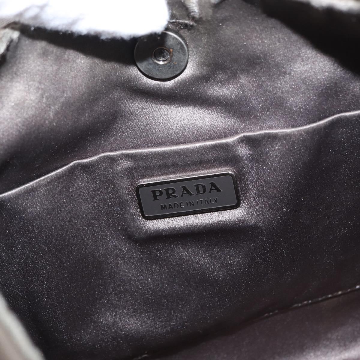 PRADA Shoulder Bag Nylon Brown Auth 153825