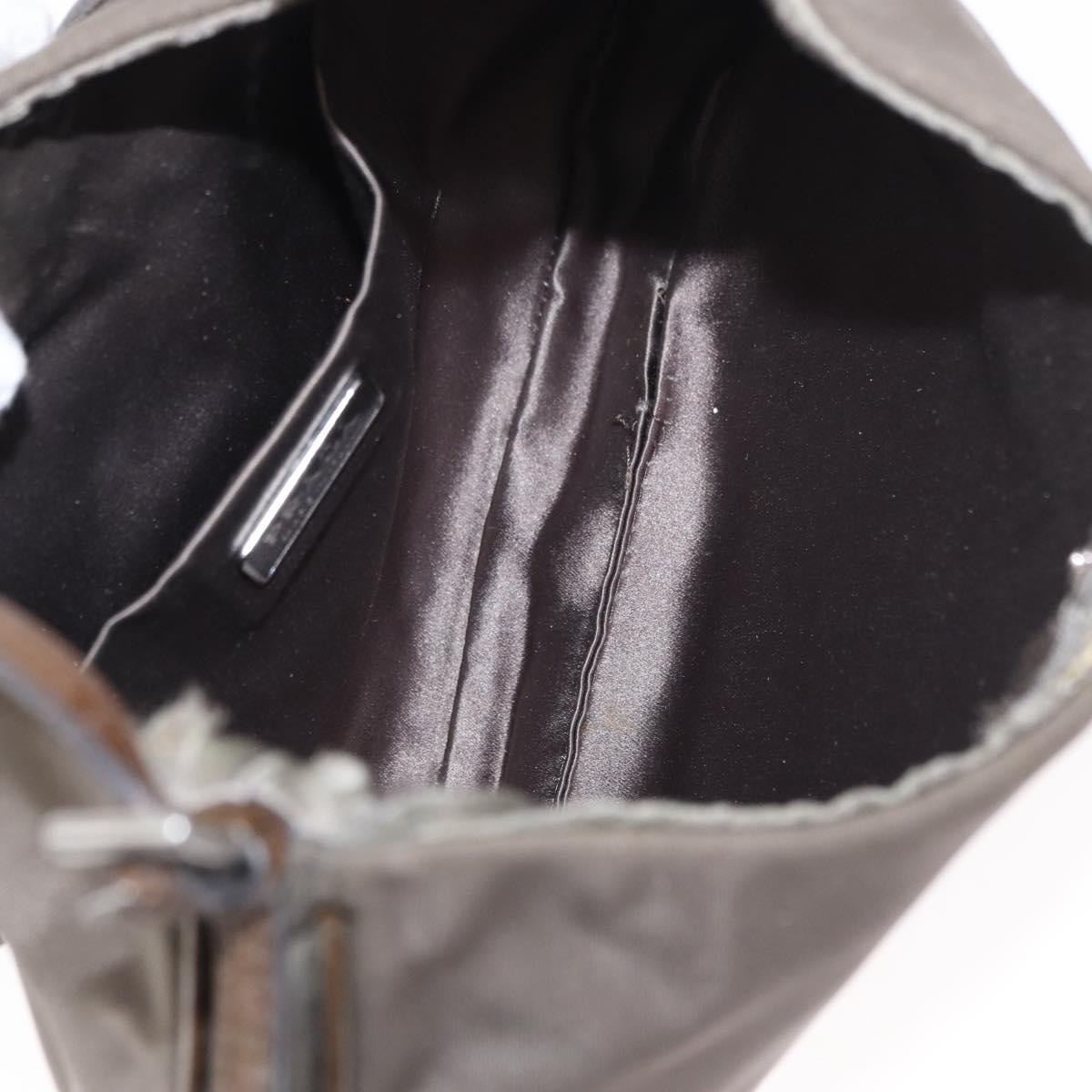 PRADA Shoulder Bag Nylon Brown Auth 153825