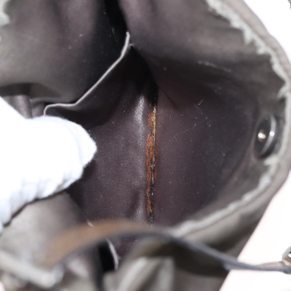 PRADA Shoulder Bag Nylon Brown Auth 153825