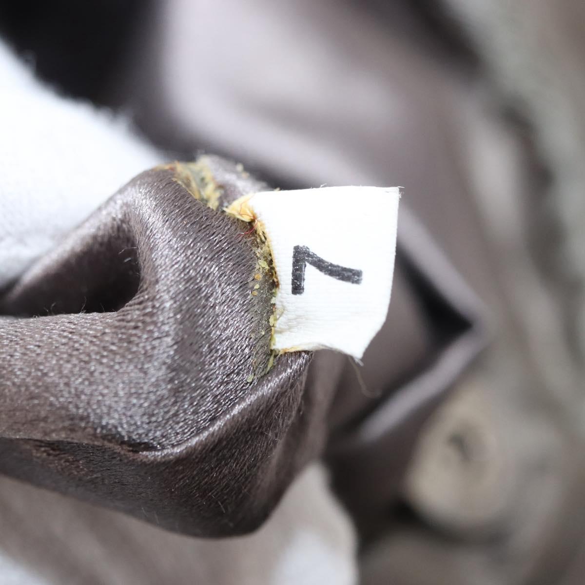 PRADA Shoulder Bag Nylon Brown Auth 153825