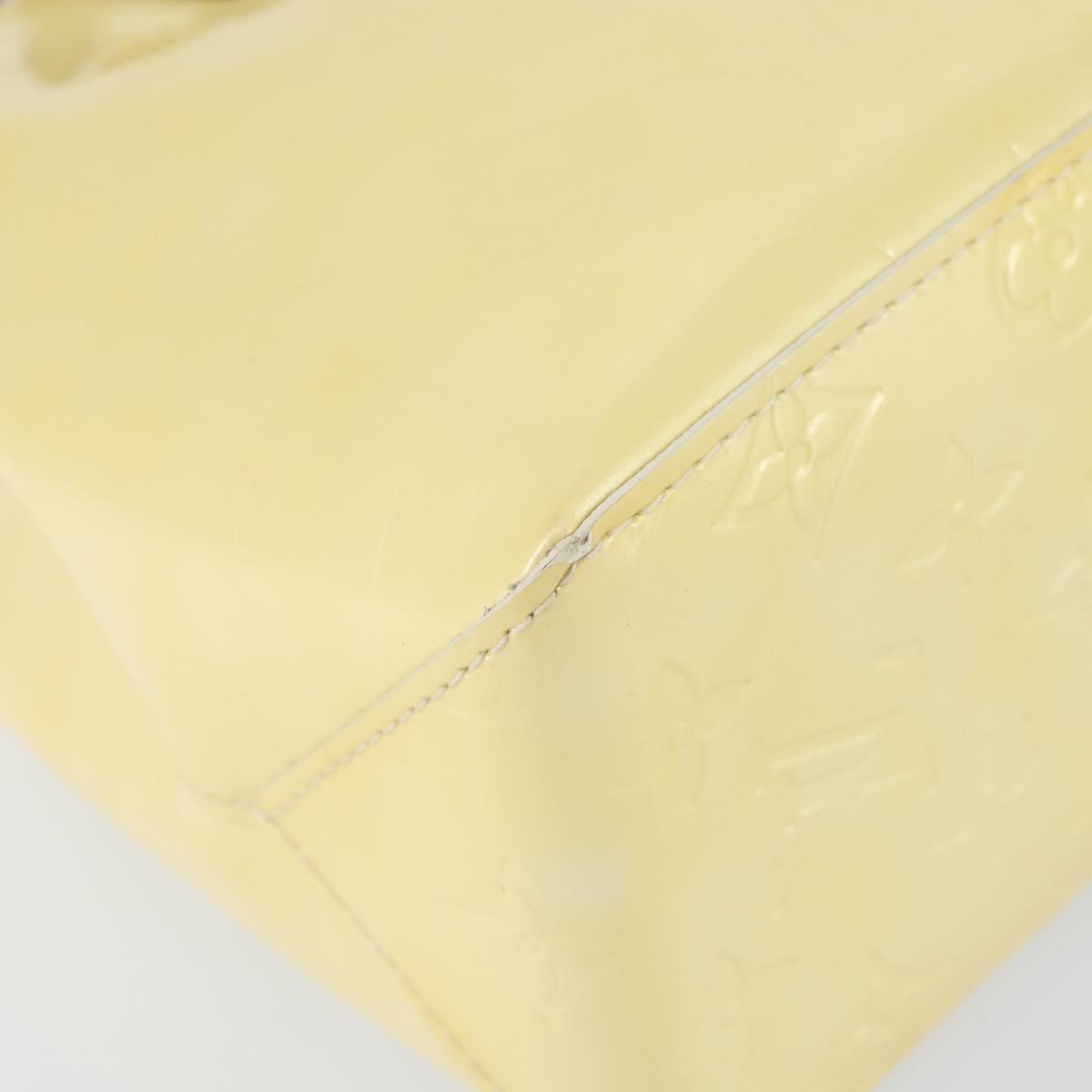 LOUIS VUITTON Monogram Vernis Reade PM Hand Bag Perle M91336 LV Auth 153840