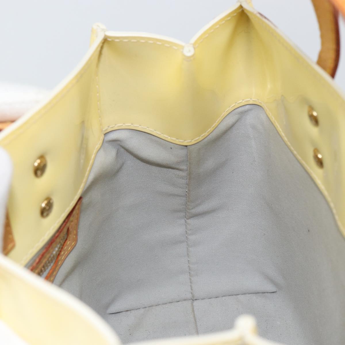 LOUIS VUITTON Monogram Vernis Reade PM Hand Bag Perle M91336 LV Auth 153840