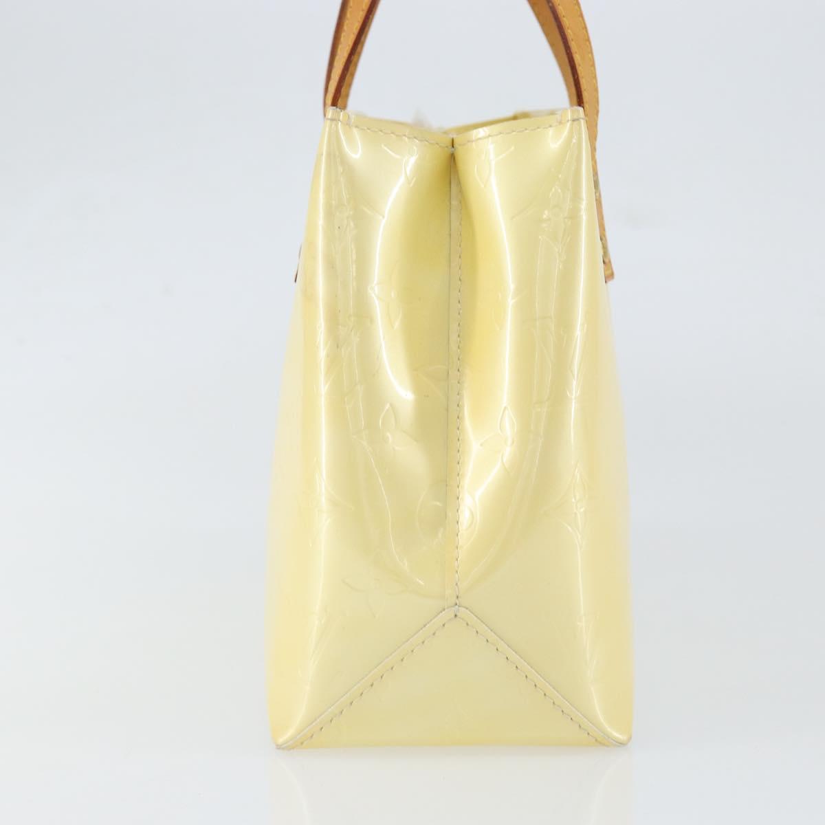 LOUIS VUITTON Monogram Vernis Reade PM Hand Bag Perle M91336 LV Auth 153840