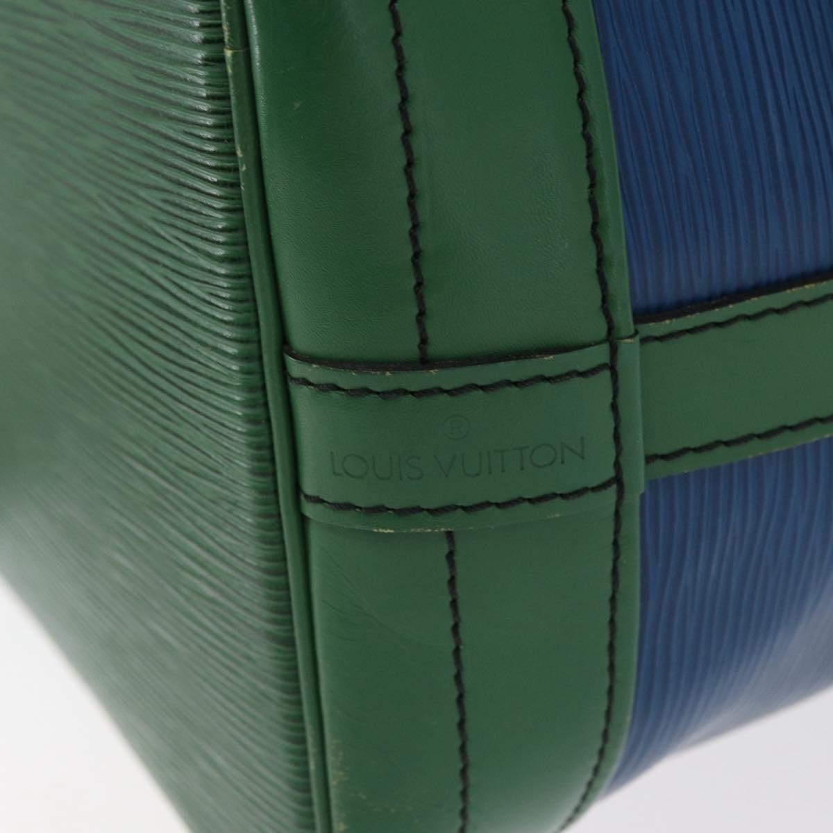 LOUIS VUITTON Epi Noe Shoulder Bag Bicolor Green Blue M44044 LV Auth 153843