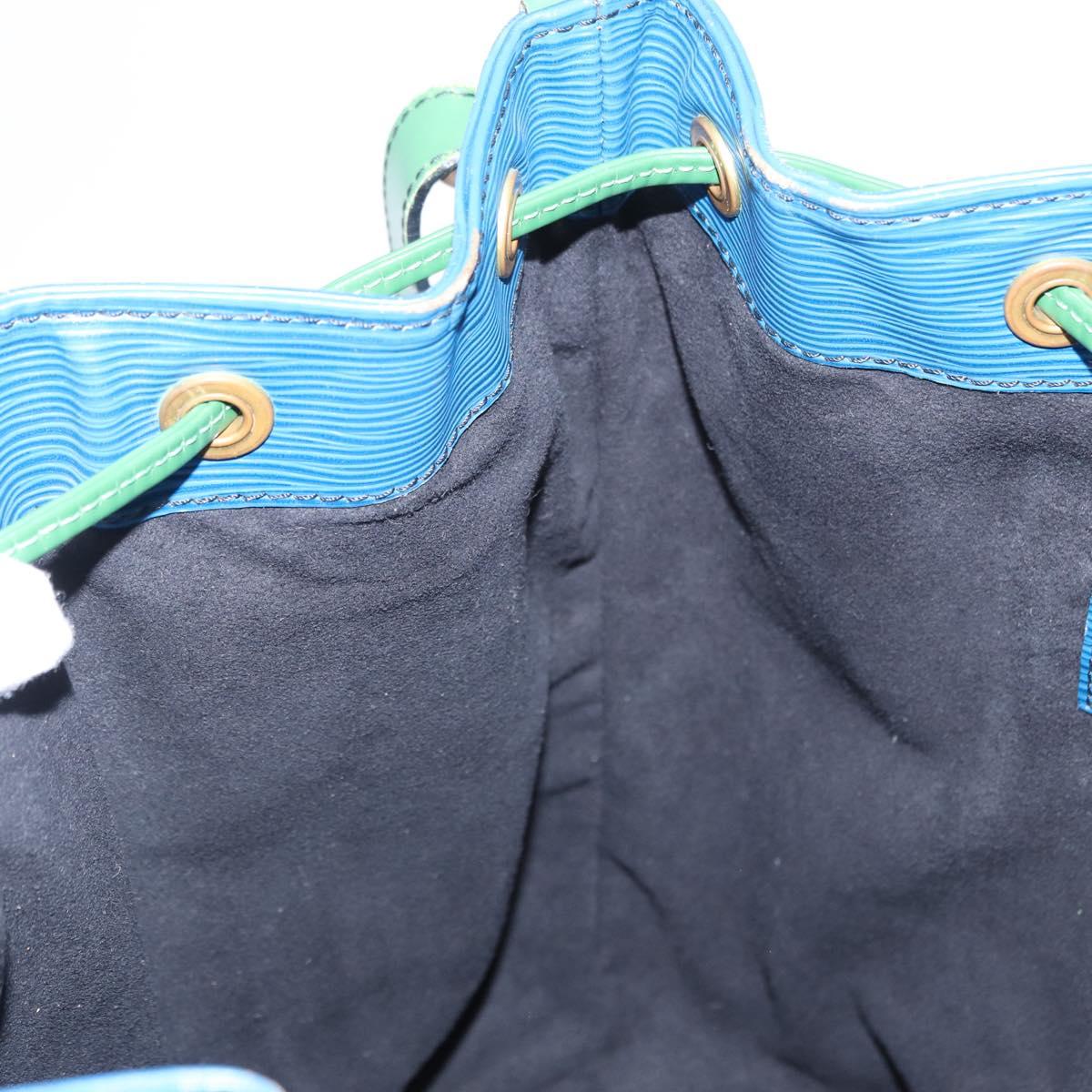 LOUIS VUITTON Epi Noe Shoulder Bag Bicolor Green Blue M44044 LV Auth 153843