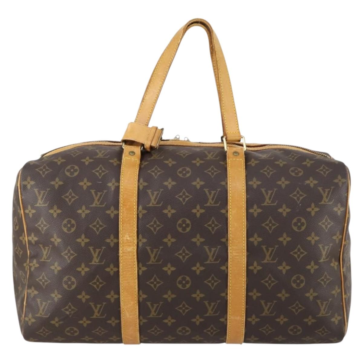 LOUIS VUITTON Monogram Sac Souple 45 Boston Bag M41624 LV Auth 153845