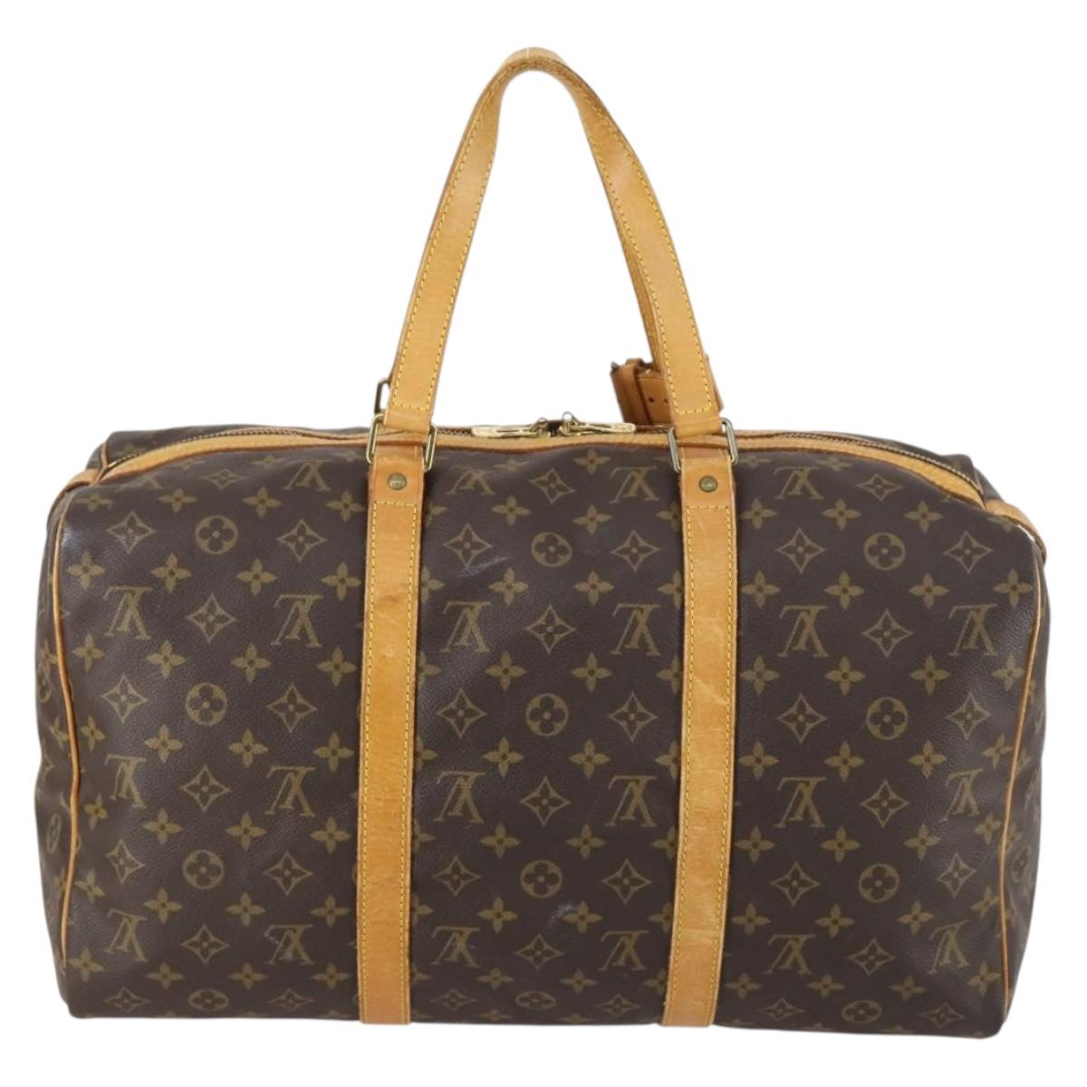 LOUIS VUITTON Monogram Sac Souple 45 Boston Bag M41624 LV Auth 153845