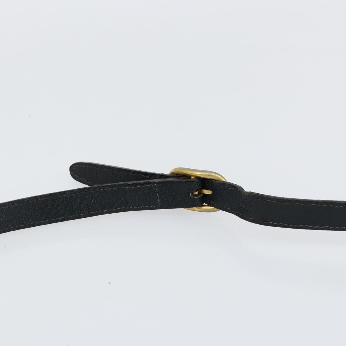 GUCCI GG Supreme Sherry Line Shoulder Bag PVC Navy Gold 001 4071 5 Auth 153849