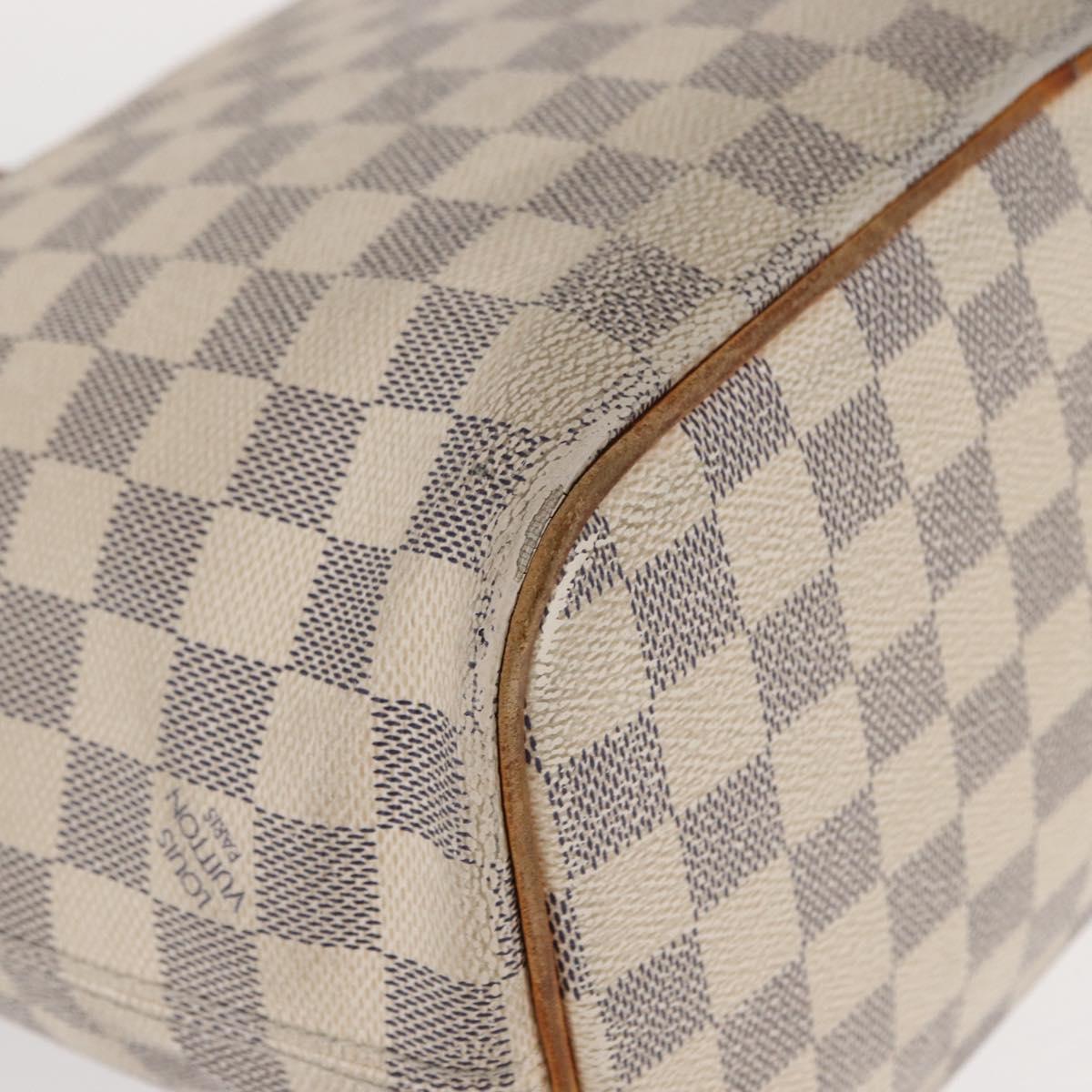 LOUIS VUITTON Damier Azur Saleya PM Tote Bag N51186 LV Auth 153855