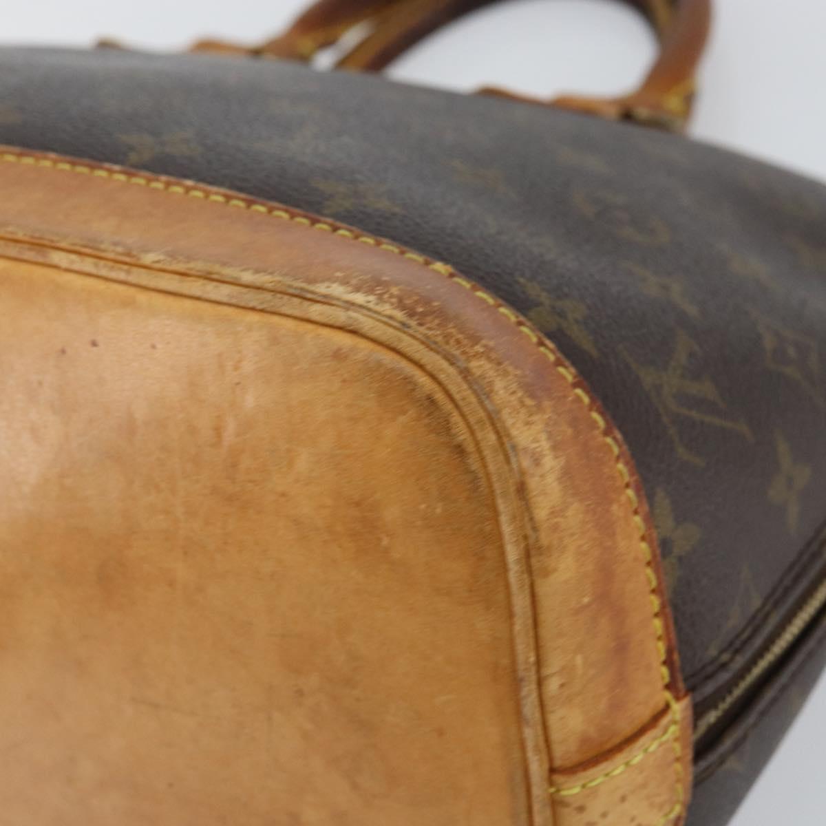 LOUIS VUITTON Monogram Alma Hand Bag M51130 LV Auth 153856