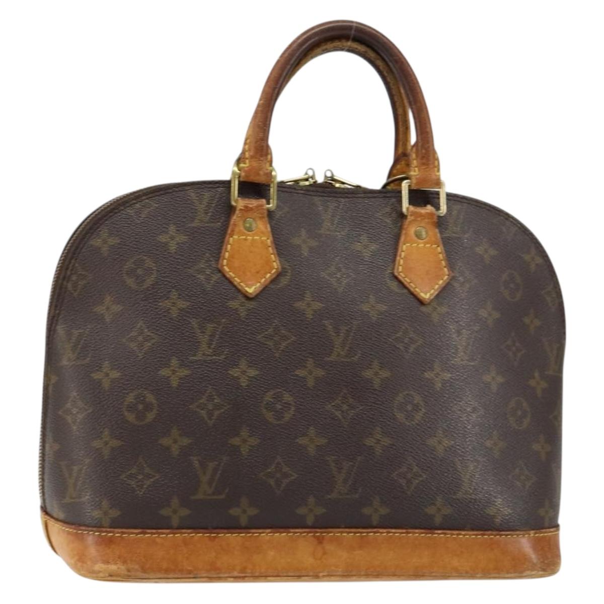 LOUIS VUITTON Monogram Alma Hand Bag M51130 LV Auth 153856
