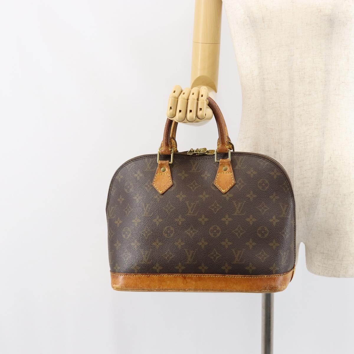 LOUIS VUITTON Monogram Alma Hand Bag M51130 LV Auth 153856