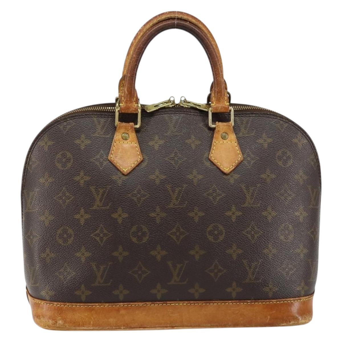 LOUIS VUITTON Monogram Alma Hand Bag M51130 LV Auth 153856
