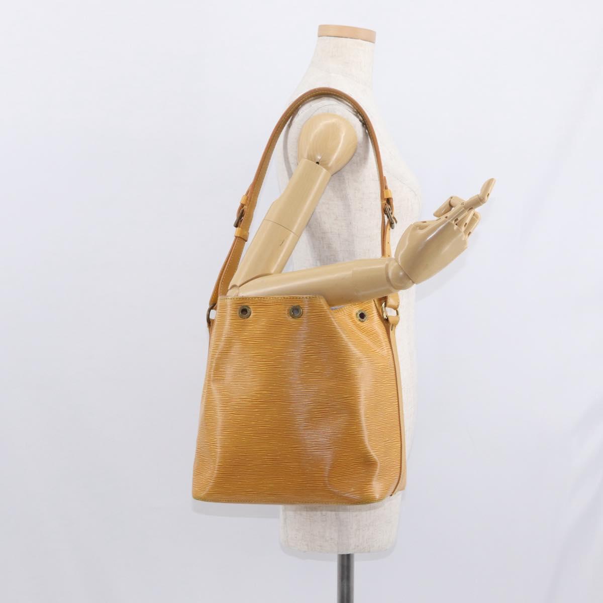 LOUIS VUITTON Epi Petit Noe Shoulder Bag Yellow M44109 LV Auth 153869