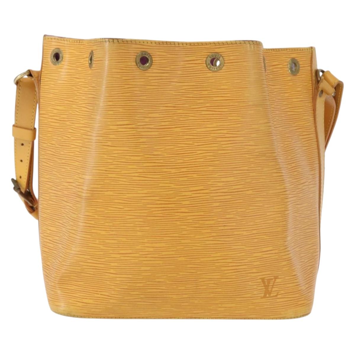 LOUIS VUITTON Epi Petit Noe Shoulder Bag Yellow M44109 LV Auth 153869
