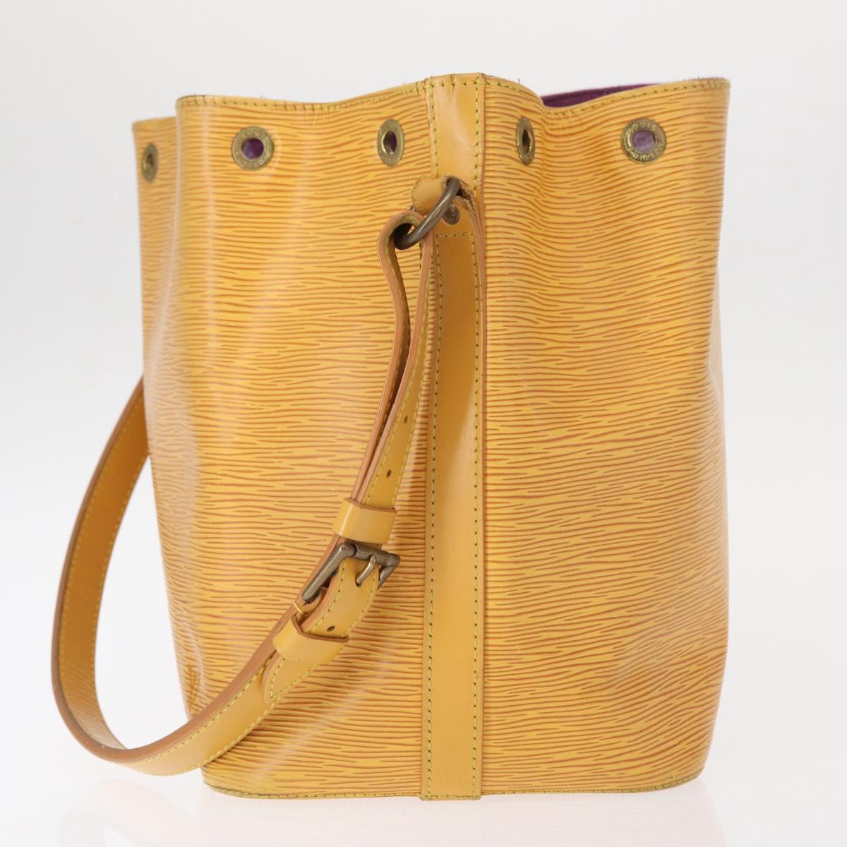 LOUIS VUITTON Epi Petit Noe Shoulder Bag Yellow M44109 LV Auth 153869