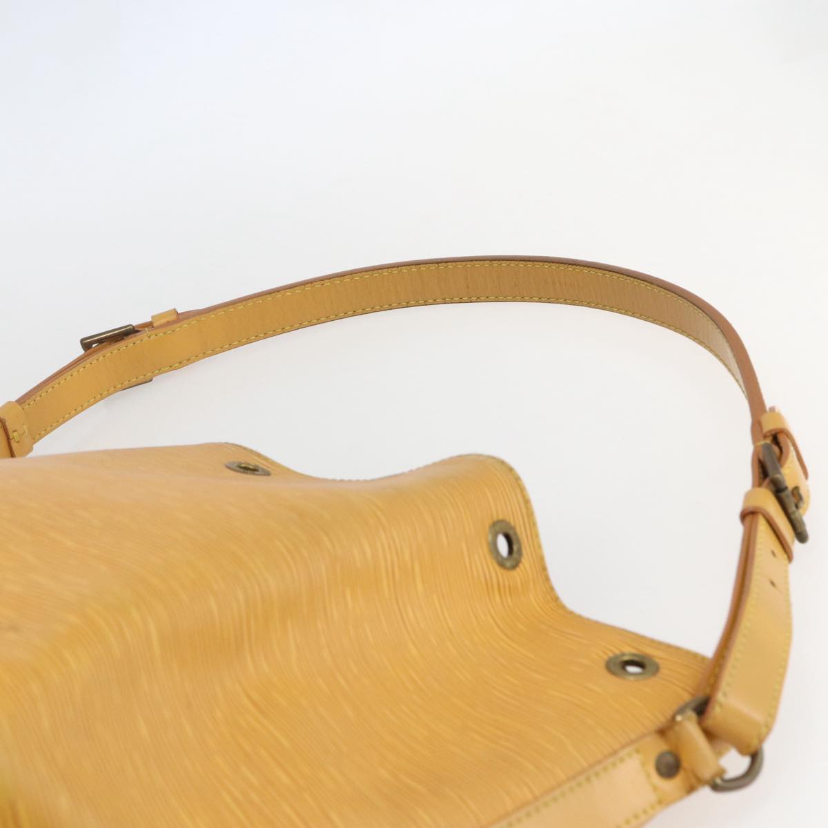 LOUIS VUITTON Epi Petit Noe Shoulder Bag Yellow M44109 LV Auth 153869