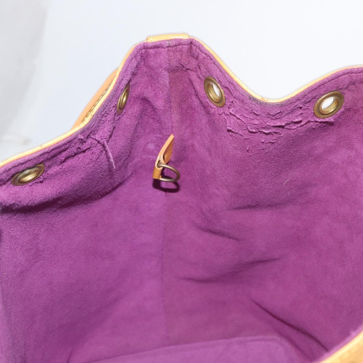 LOUIS VUITTON Epi Petit Noe Shoulder Bag Yellow M44109 LV Auth 153869