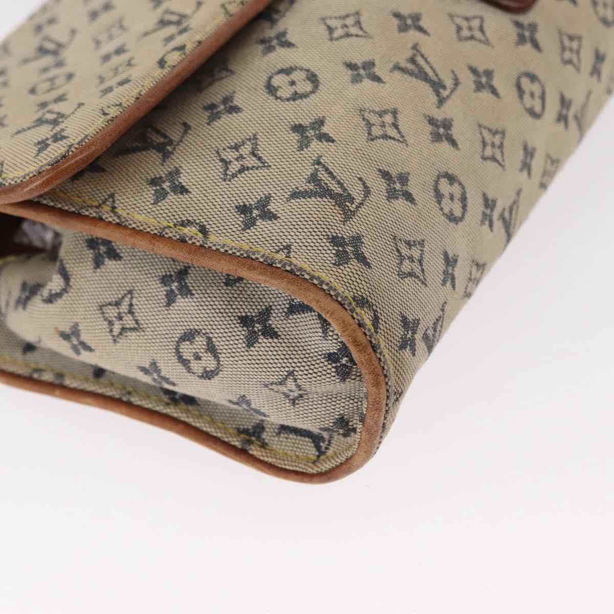 LOUIS VUITTON Monogram Mini Camille Chain Shoulder Bag Blue M92002 Auth 153870