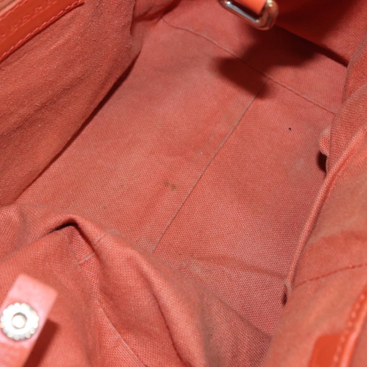 BURBERRY Nova Check Tote Bag PVC Beige Gold Auth 153873