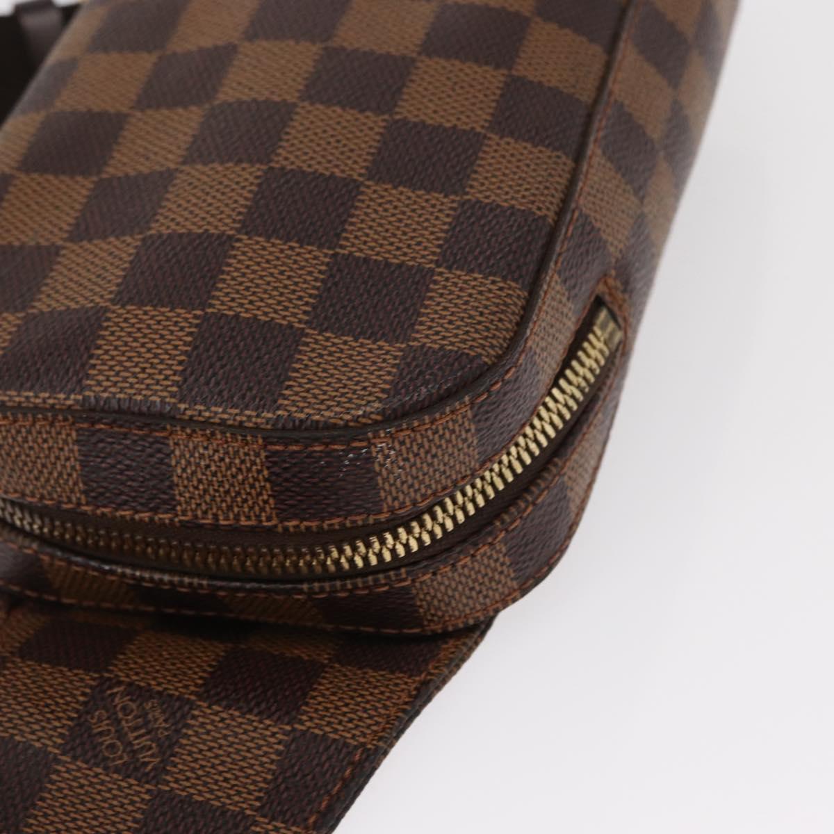 LOUIS VUITTON Damier Ebene Geronimos Shoulder Bag N51994 LV Auth 153879
