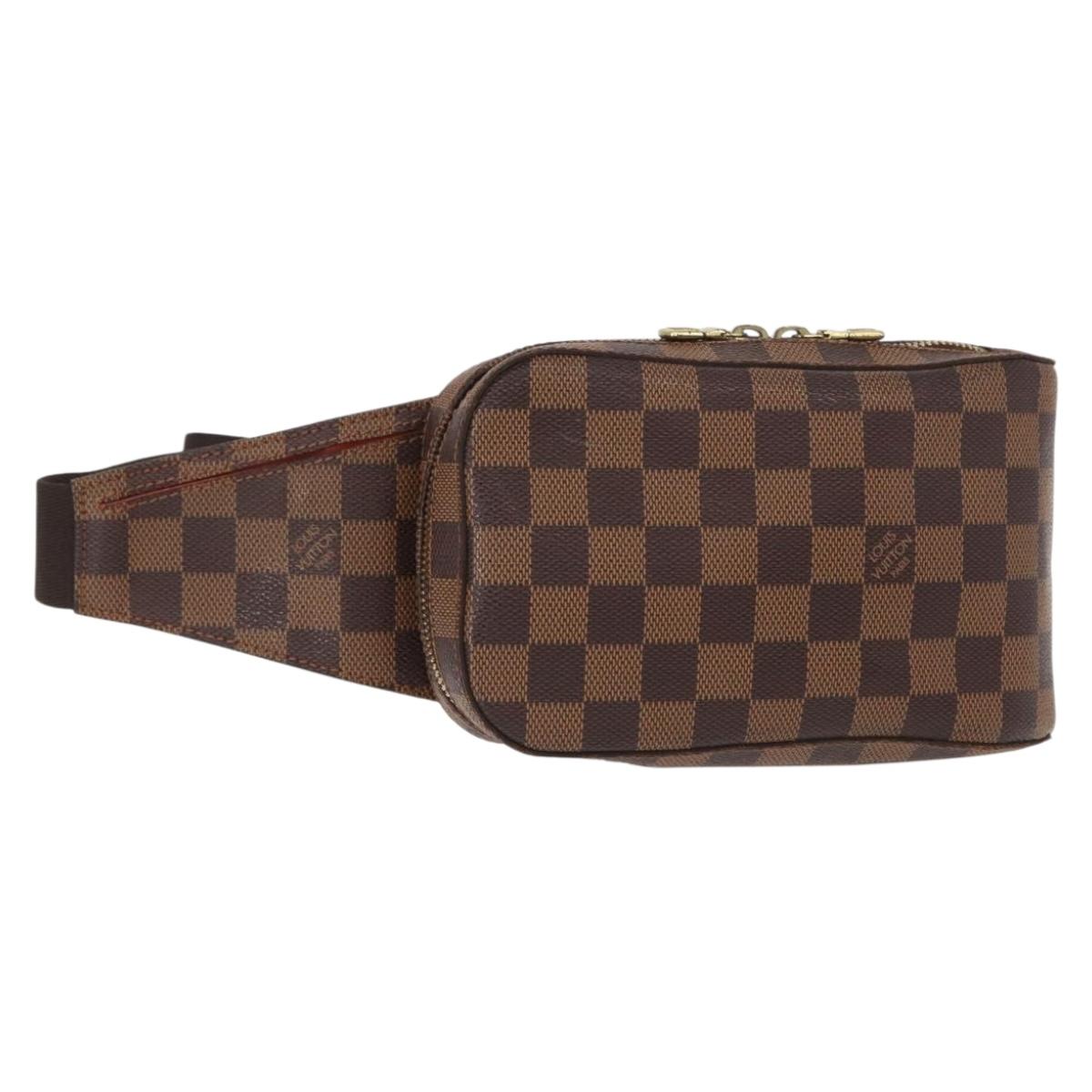 LOUIS VUITTON Damier Ebene Geronimos Shoulder Bag N51994 LV Auth 153879