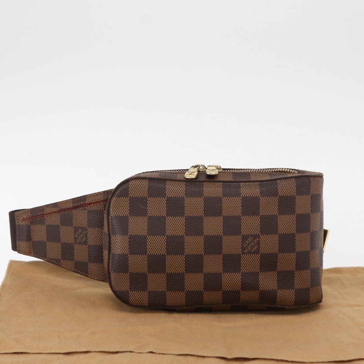 LOUIS VUITTON Damier Ebene Geronimos Shoulder Bag N51994 LV Auth 153879