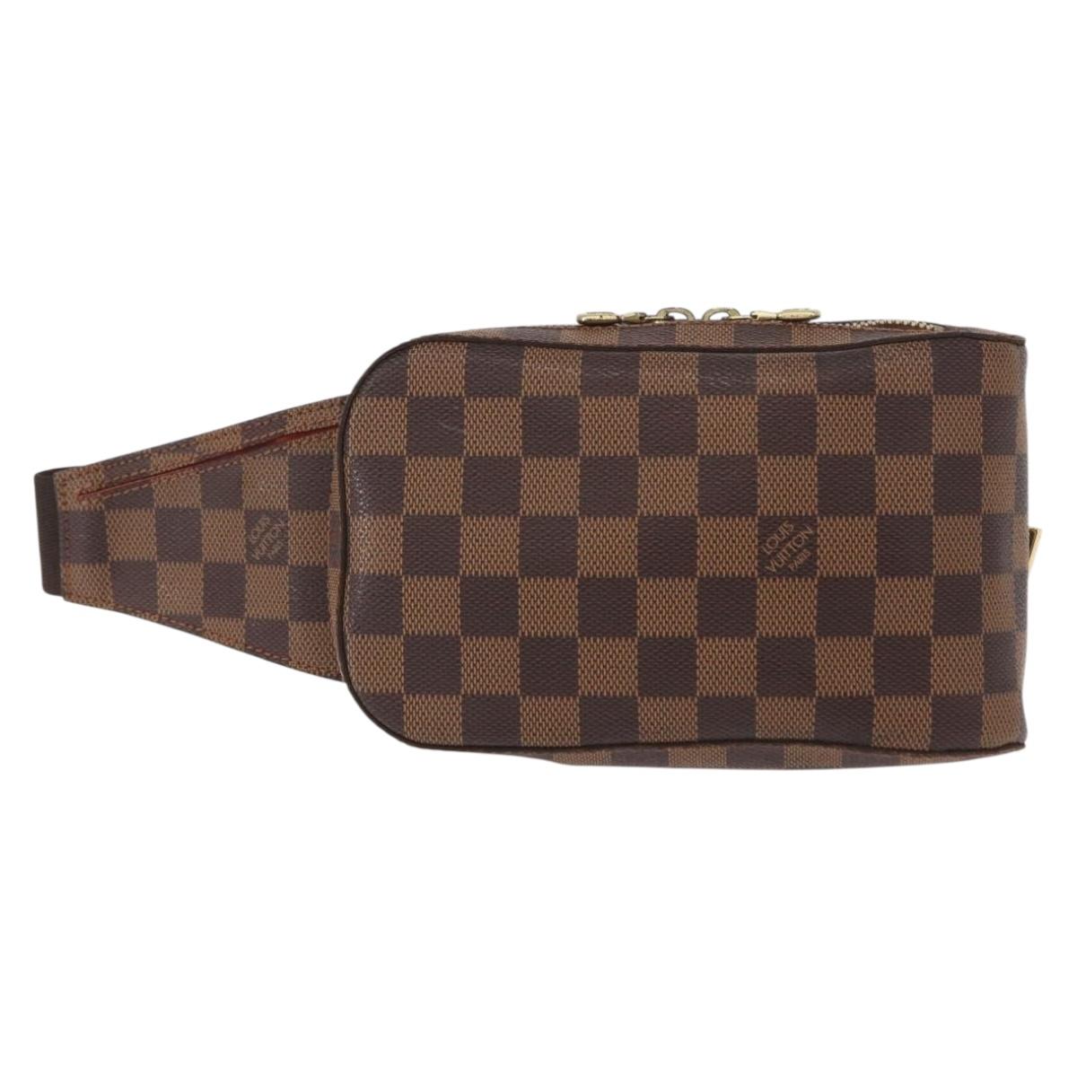 LOUIS VUITTON Damier Ebene Geronimos Shoulder Bag N51994 LV Auth 153879