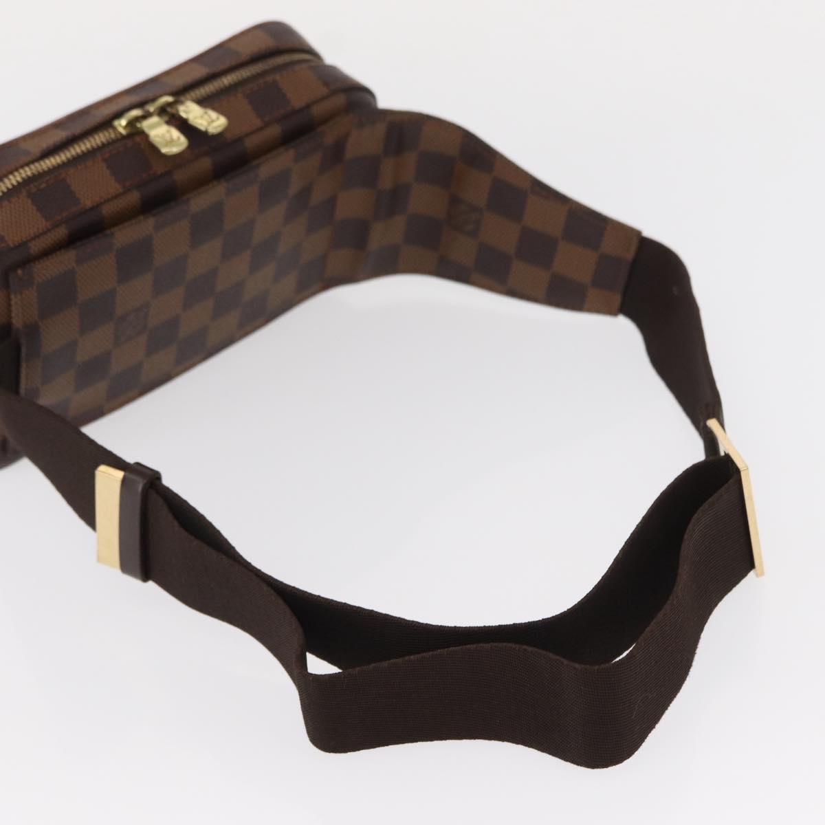 LOUIS VUITTON Damier Ebene Geronimos Shoulder Bag N51994 LV Auth 153879
