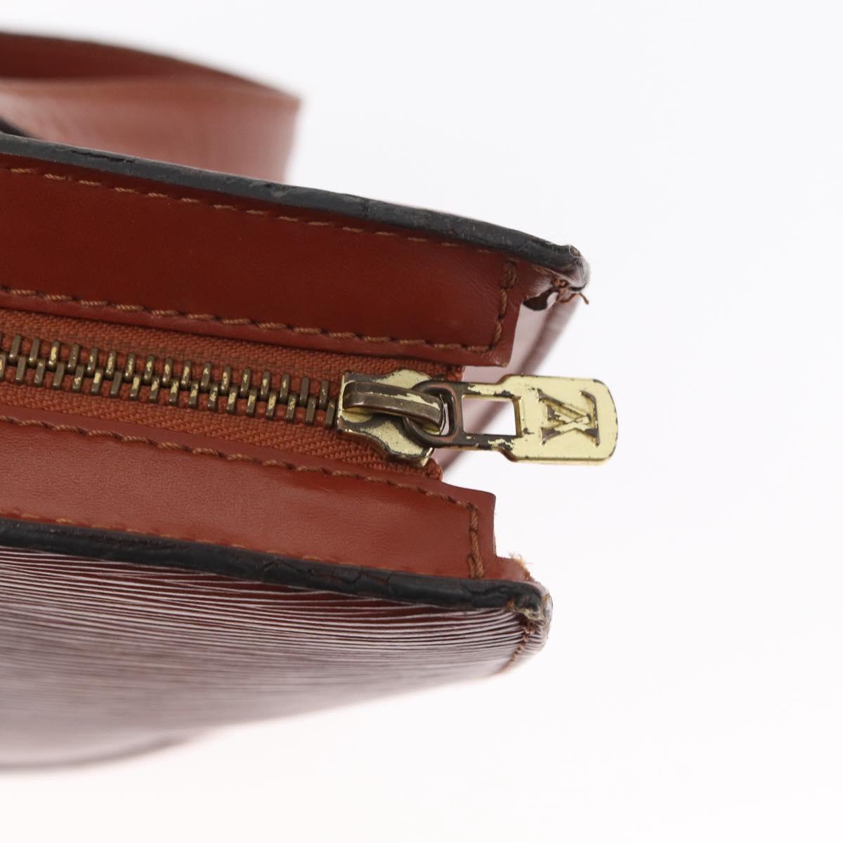 LOUIS VUITTON Epi Saint Jacques Hand Bag Brown M52263 LV Auth 153889