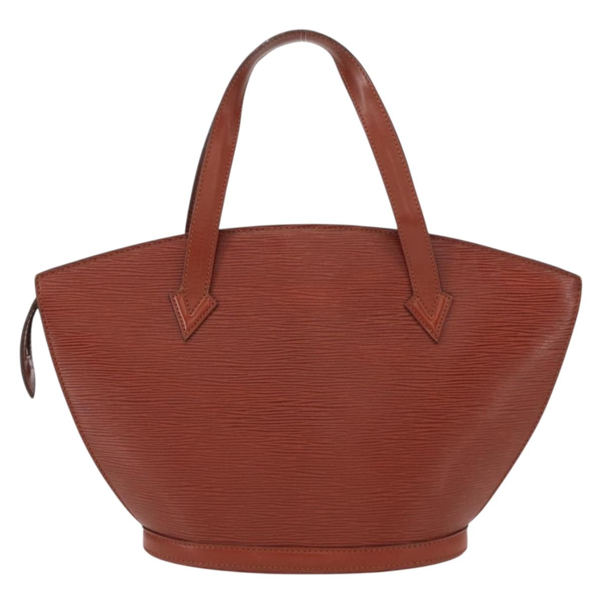 LOUIS VUITTON Epi Saint Jacques Hand Bag Brown M52263 LV Auth 153889