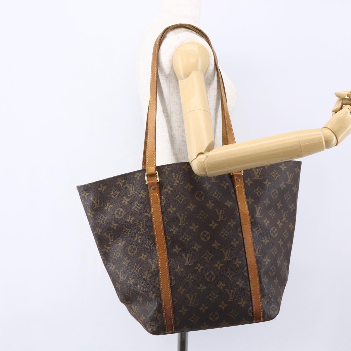 LOUIS VUITTON Monogram Sac Shopping Tote Bag M51108 LV Auth 153892