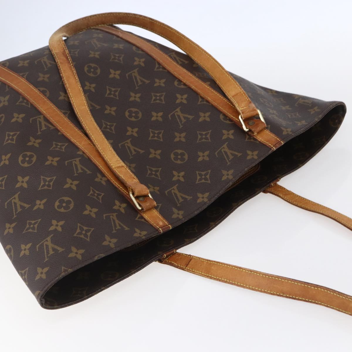 LOUIS VUITTON Monogram Sac Shopping Tote Bag M51108 LV Auth 153892