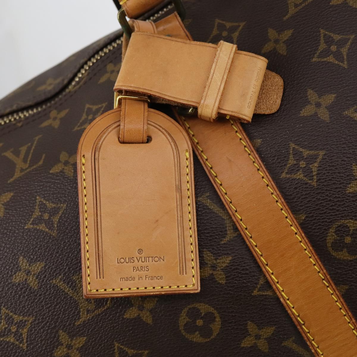 LOUIS VUITTON Monogram Keepall 55 Boston Bag M41424 LV Auth 153893